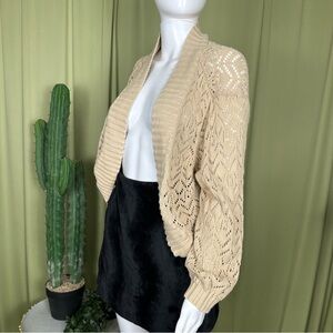 Elegant Cream Knit Women's Sweater